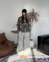 フレンカモワッフル長袖Tシャツ
