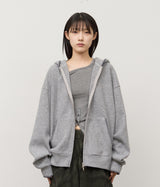 ローカルステッチニットジップパーカー