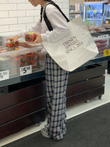 [MADE] Vino Checkered Banded Waist Pants