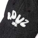 HALF LOGO  APPLIQUE BALLCAP
 - BLACK