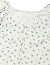 ラッフルフラワーブラウス(WHITE)