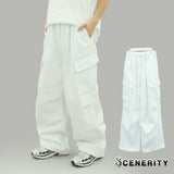 Kota Cargo Wide Pants (White)