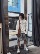 コレットプリントオーバーロングスリーブTシャツ