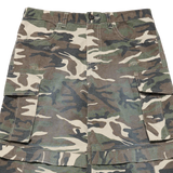 25SS DAMAGE WASHED WIDE CARGO PANTS CAMO