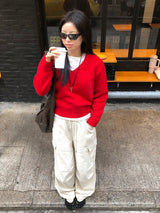 [MADE] FIFTY WOOL V-NECK KNIT