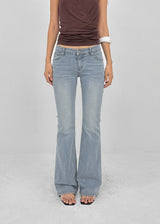 [MADE] Blur Low Rise Bootcut Denim Pants