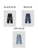 Glide Wide Cargo Denim (3color) (No.1007)