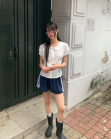 Arch Track Lace Banded Waist Shorts Shorts