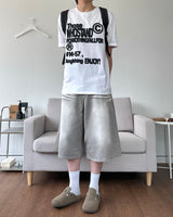 Leeds Washing Half Denim Pants