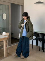 [unisex] Belcott Two-Way Quilting Hood Padding Jumper