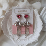 Party Ribbon Princess Piercing - Rosepink/Silver Color