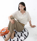 SUMMER ROLL-UP SHIRT_SAND BEIGE