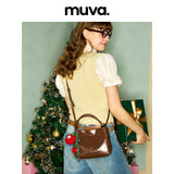 muva. Elegant Compact Handbag, Autumn Winter Commuter Mini Tote, Convertible Cross‑body Casual Travel Purse, New Arrival Nov 25