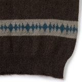 Kidmohair v-neck knit / Brown