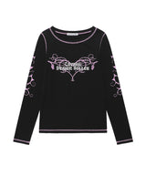 W STEM LS Tシャツ ブラック(CV2FSFT553A)