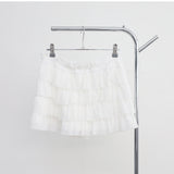 Bute frill cardigan + frill mini skirt set