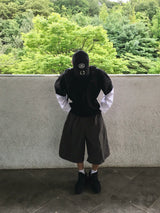 カラーブロックレイヤードベーシックロングスリーブ2C