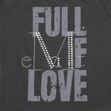 フォルムワンショルダーホットフィックスアンバランスハーフTシャツ