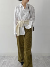 Raccoon V-neck loose-fit knit