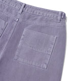 ラッチテーパードツイルパンツ / Washed purple