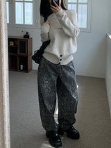 Wild High-Waist Leopard Wide Long Pants (One Color)