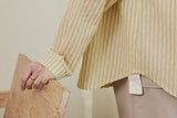 Stripe blouse / Yellow Beige