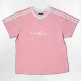 X リボン セミクロップ Tシャツ 6カラー