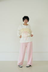 CHERISH LACE BUSTIER (PINK,CREAM)