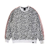 Leopard Sweatshirt (White) *reflective tape