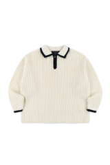 LOW GAUGE POLO KNIT