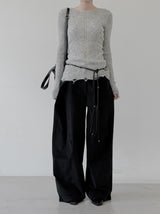 Modern Damage Ribbed Knit