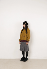 Twister Star Pocket Stripe Hoodie Zip-up - Mustard  