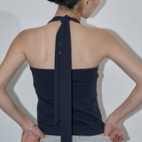 MULTIWAY STRAP HALTER TOP (DEEP NAVY)