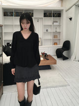 Chiffon v tie blouse