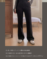 【MADE】Semi bootcut slacks
