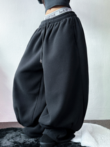 SNOW WING BALLOON GLEECE LONG PANTS 🤍🖤🧸3COLOR