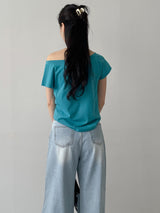 Lena Boat Neck Short Sleeve T-Shirt