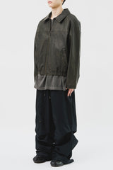 Dex Washed Leather Jumper (2color)