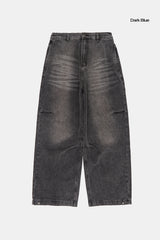 Vigor cat washed parachute denim pants