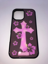 gal cross brown glass case