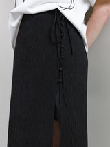 (SK-5010)ROSE RIBBON SET-UP SKIRT
