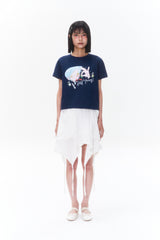 KIRSH X SUNONEBIRD グラフィックスタンダードフィットTシャツ - ネイビー