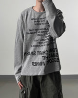 Smash Crop Lettering Long Sleeve