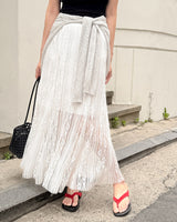 Hintz lace long skirt