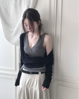 ヌディヘアラップVノースリーブトップ