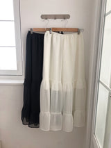 シフォンマキシスカート