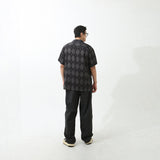 アーガイルファンクハーフシャツ BLACK