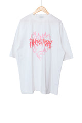 Heart Lettering Oversized Short-Sleeved T-Shirt