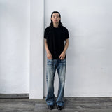 Black Brown Contrast Tee