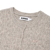 SMALL CHERRY CABLE KNIT CARDIGAN [OAT MEAL]